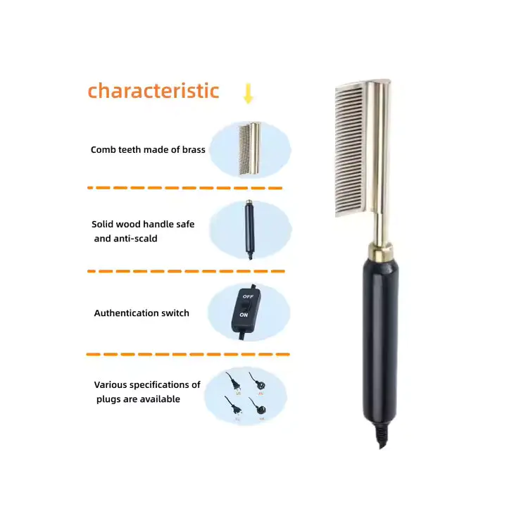 Ceramic hot comb